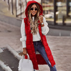 Longline Quilted Padded Vest