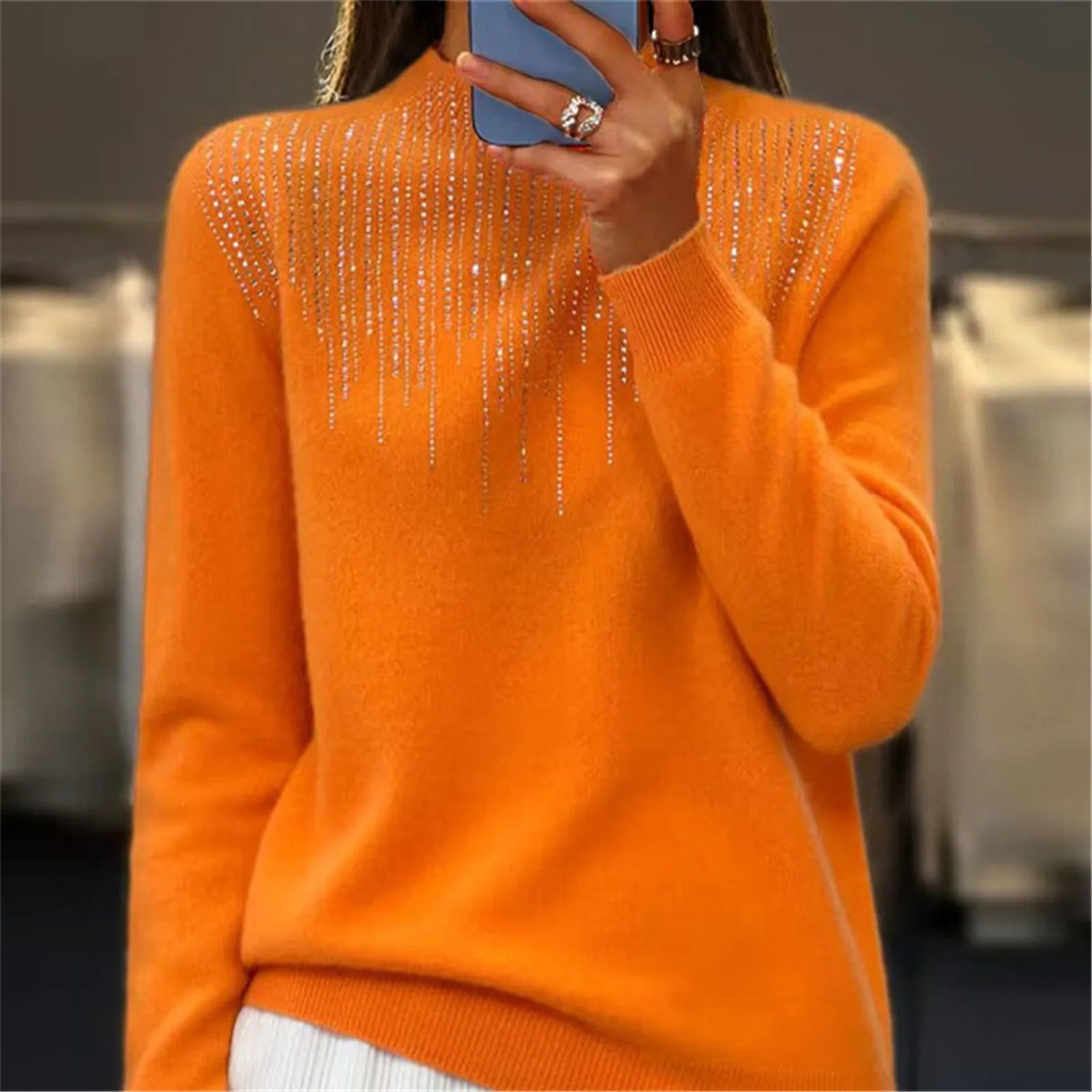 - Verelle Shimmer Turtleneck Sweater