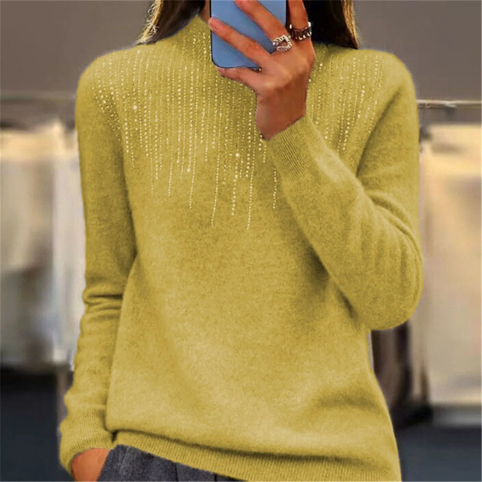 - Verelle Shimmer Turtleneck Sweater