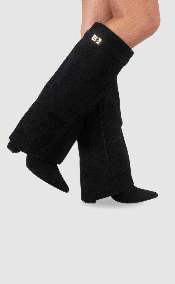 - Women’s Buckle Thigh-High Boots