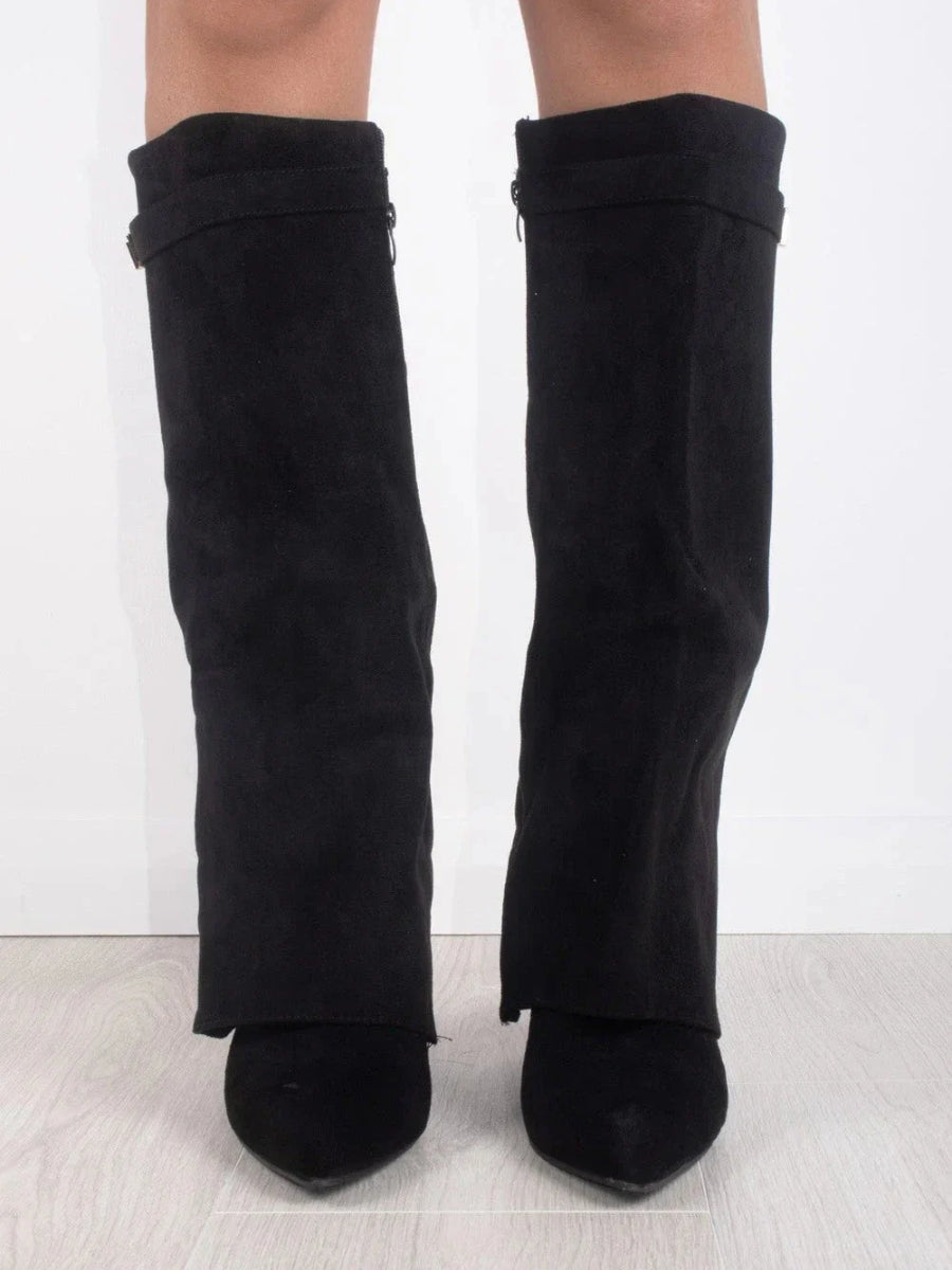 - Women’s Buckle Thigh-High Boots