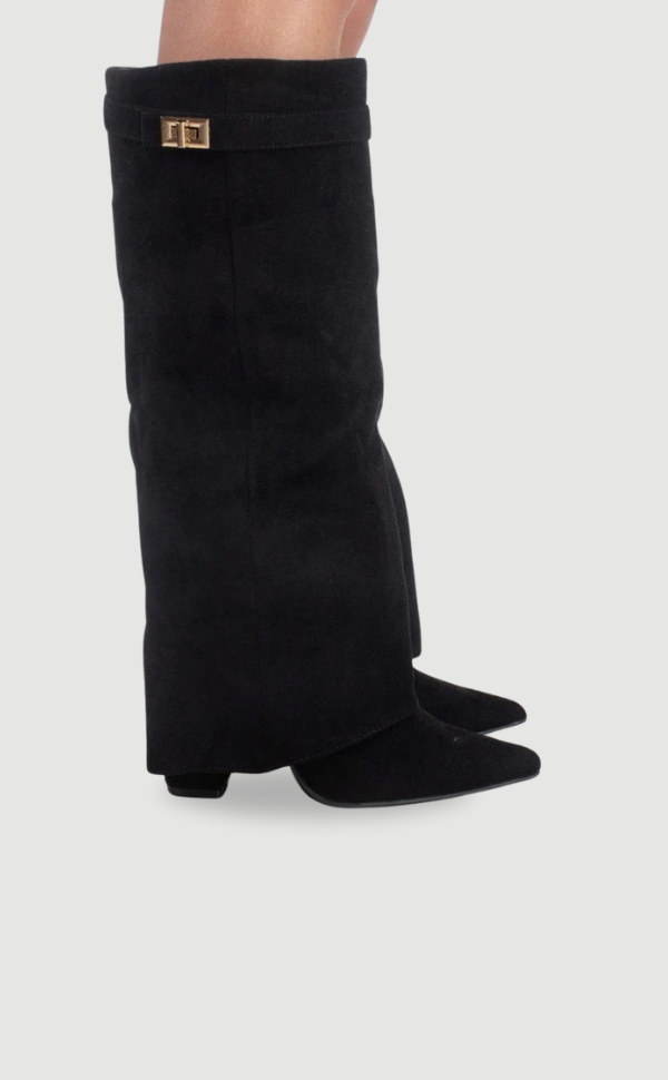 - Women’s Buckle Thigh-High Boots