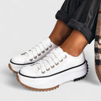- Women’s Platform Lace Up Sneakers