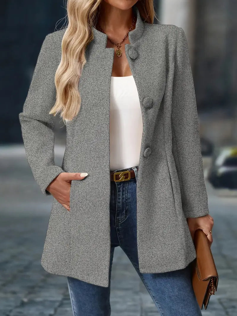 - Women’s Winter Blazer with Buttons