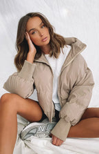 - Women’s Winter Puffer Jacket Zip Up