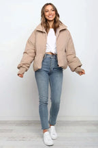 - Women’s Winter Puffer Jacket Zip Up