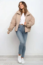 - Women’s Winter Puffer Jacket Zip Up