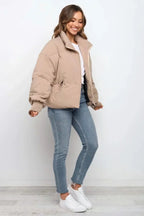 - Women’s Winter Puffer Jacket Zip Up