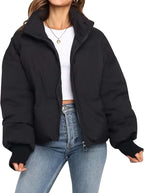 - Women’s Winter Puffer Jacket Zip Up