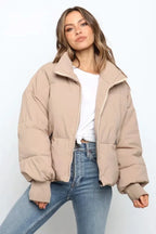 - Women’s Winter Puffer Jacket Zip Up