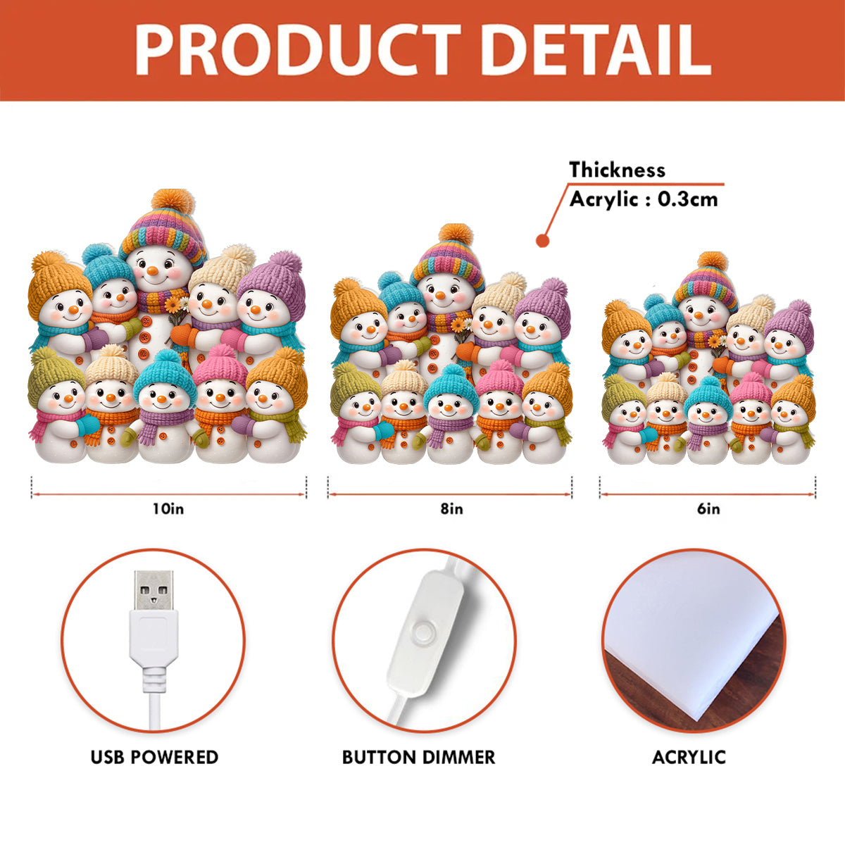 Personalized Snowman Light Box for Grandparents – A Magical Christmas Keepsake