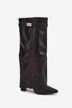 Women’s Buckle Thigh-High Boots