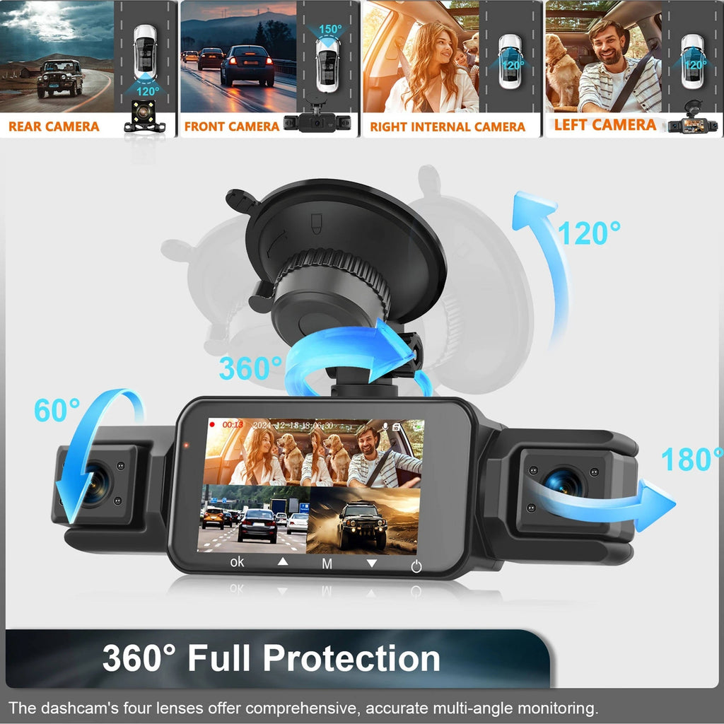 - Premium Wireless Dash Cam – Night Vision & Dual Lens Recording