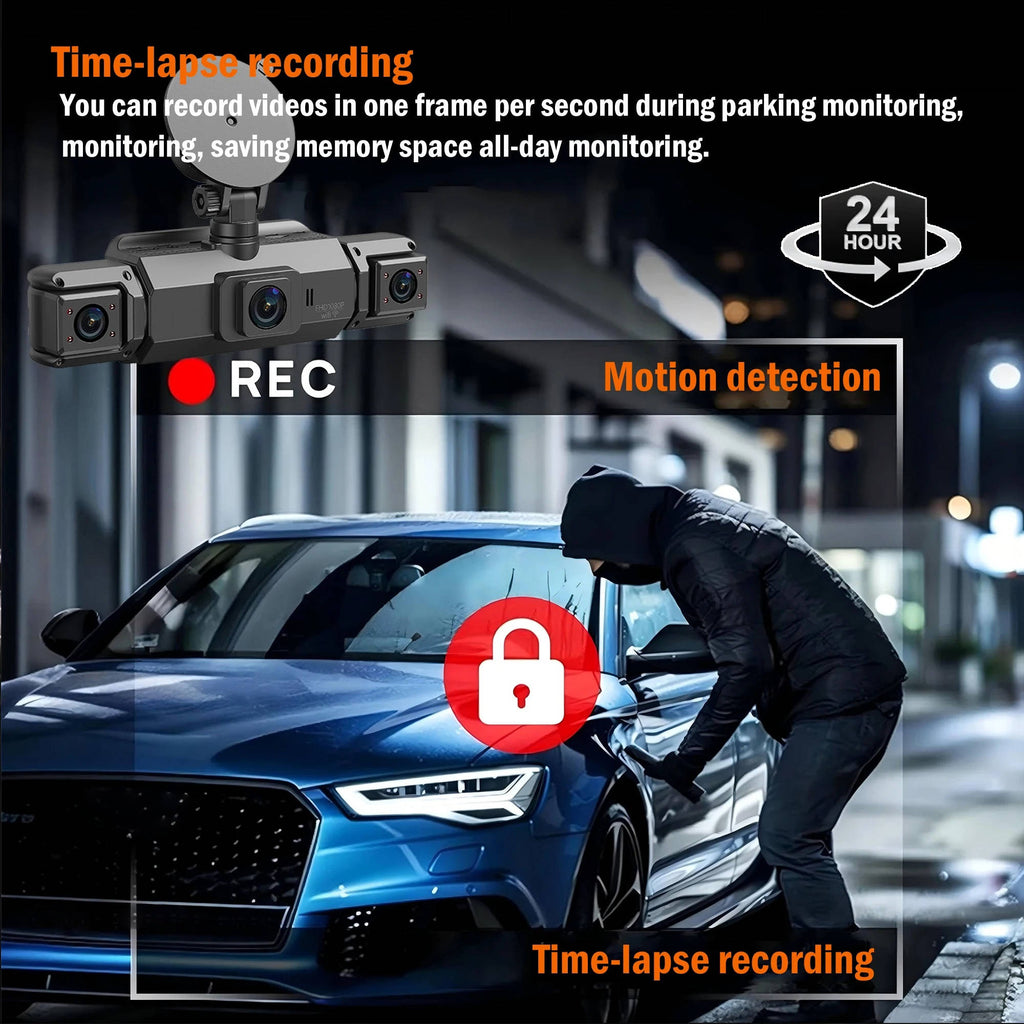- Premium Wireless Dash Cam – Night Vision & Dual Lens Recording
