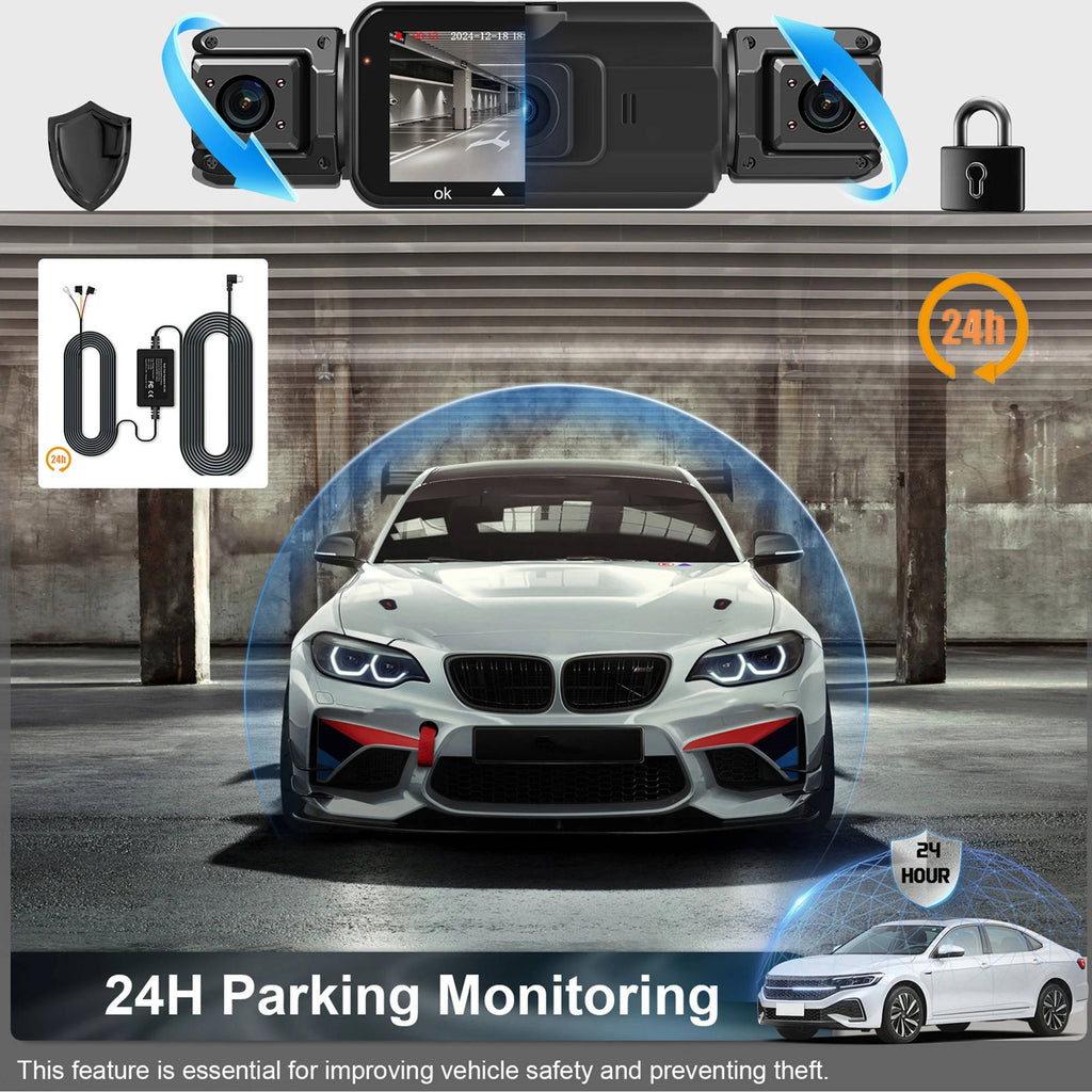 - Premium Wireless Dash Cam – Night Vision & Dual Lens Recording