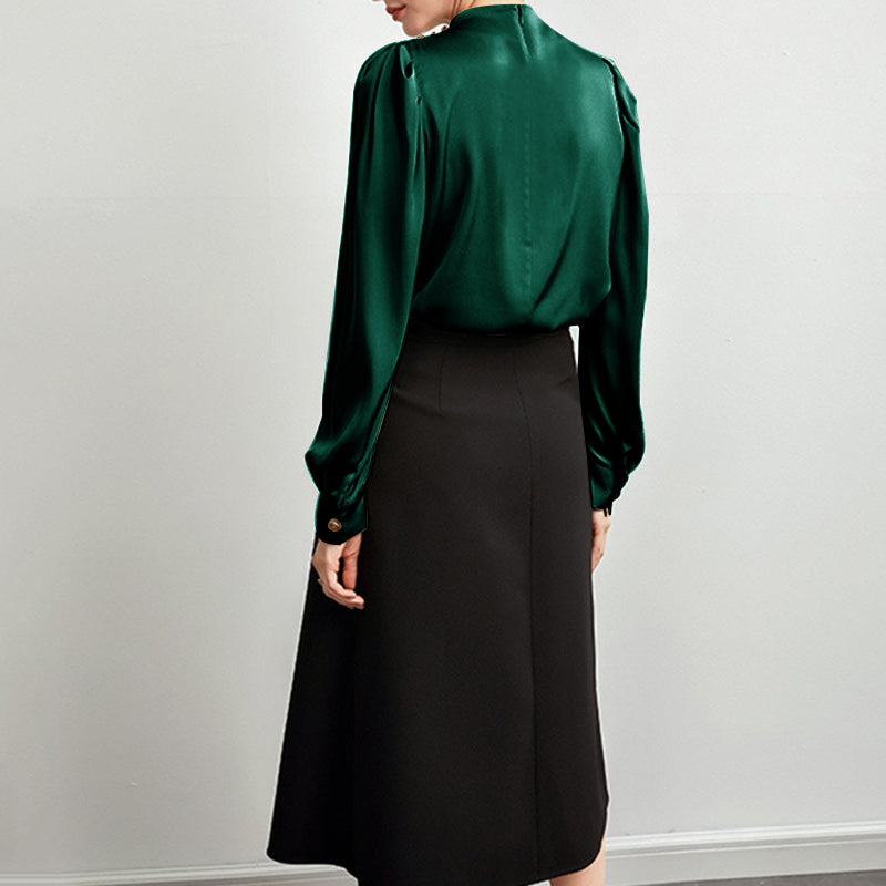 - Bellisse Luxe High-Neck Blouse