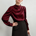- Bellisse Luxe High-Neck Blouse
