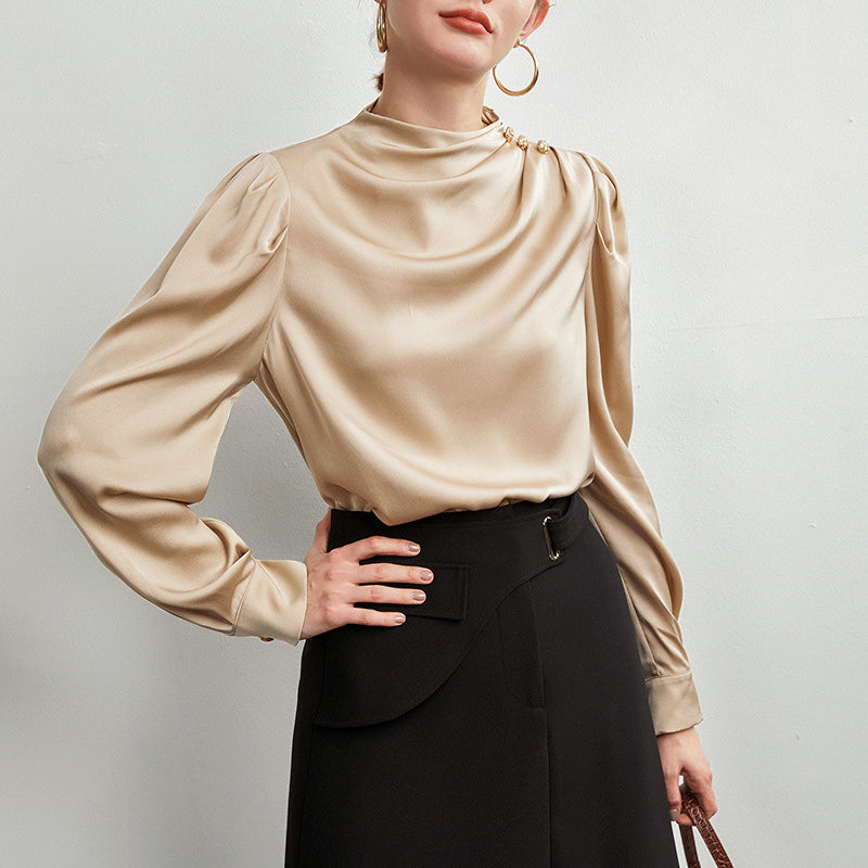 - Bellisse Luxe High-Neck Blouse