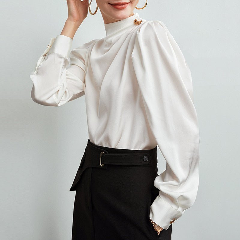 - Bellisse Luxe High-Neck Blouse