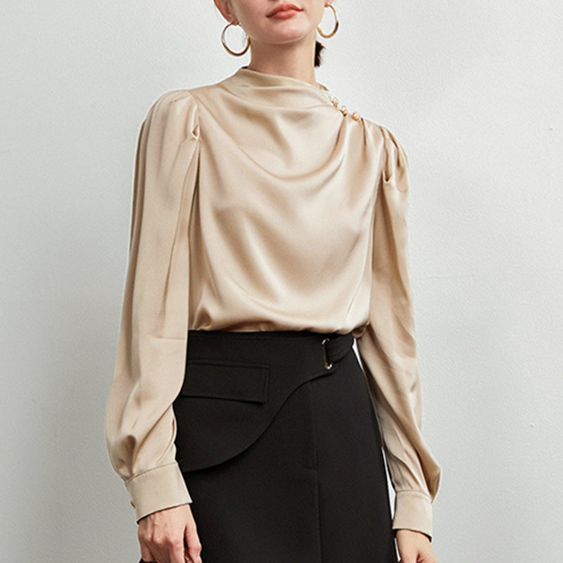 - Bellisse Luxe High-Neck Blouse