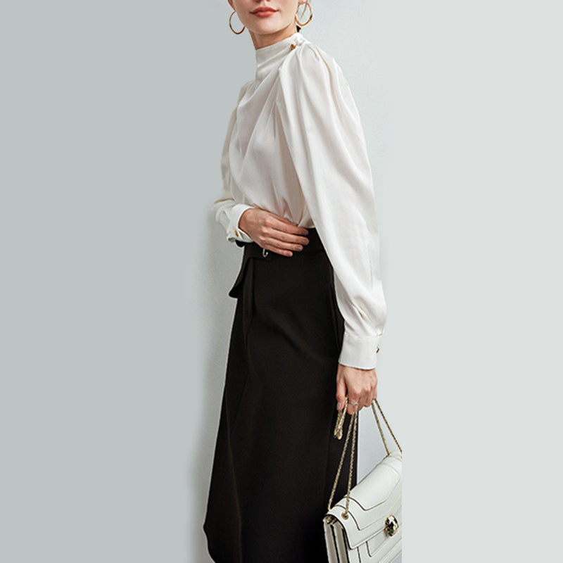 - Bellisse Luxe High-Neck Blouse