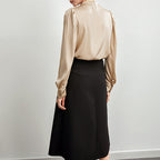 - Bellisse Luxe High-Neck Blouse