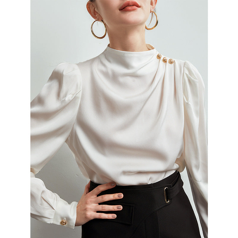 - Bellisse Luxe High-Neck Blouse