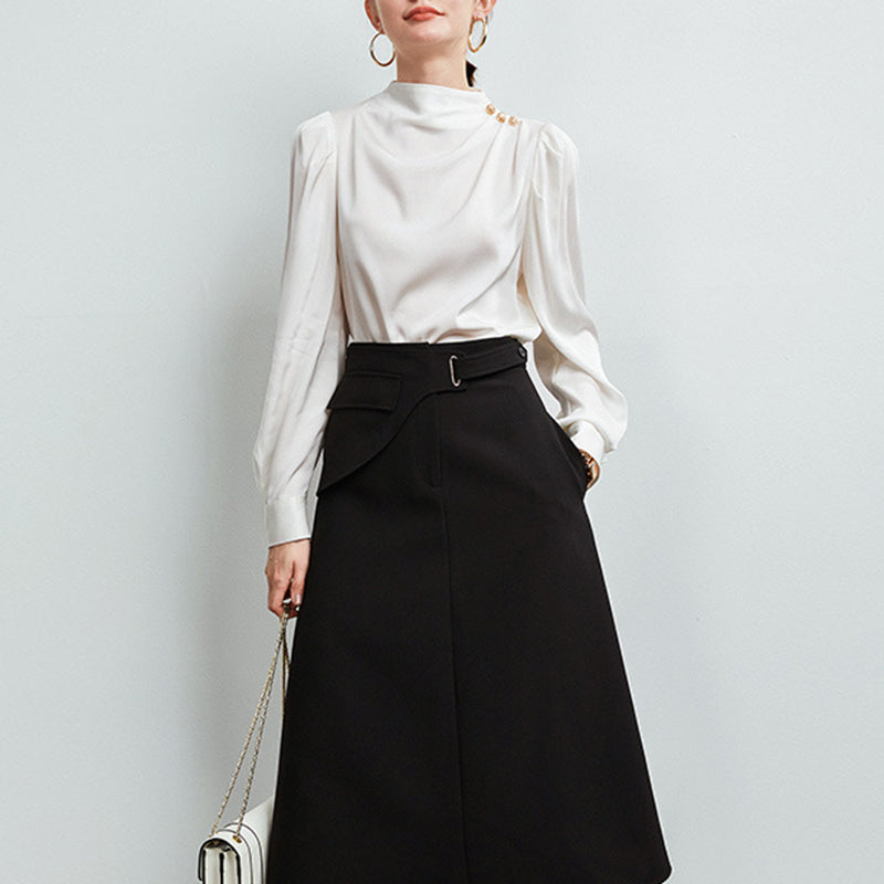 - Bellisse Luxe High-Neck Blouse