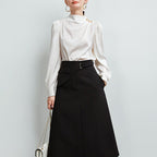 - Bellisse Luxe High-Neck Blouse