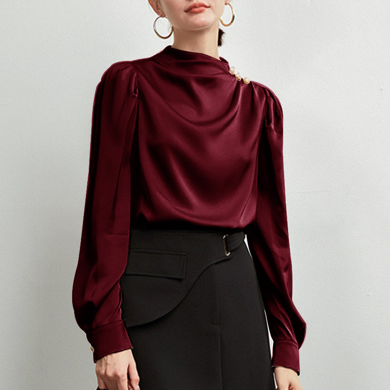 - Bellisse Luxe High-Neck Blouse