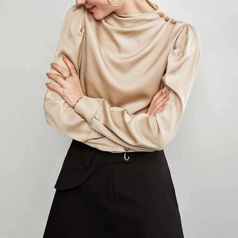 - Bellisse Luxe High-Neck Blouse