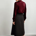 - Bellisse Luxe High-Neck Blouse