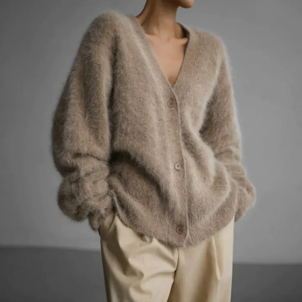 - The Valeria Luxe Cashmere Cardigan