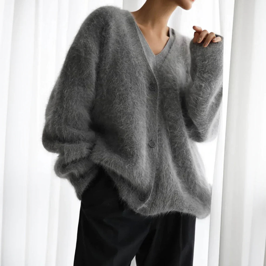 - The Valeria Luxe Cashmere Cardigan