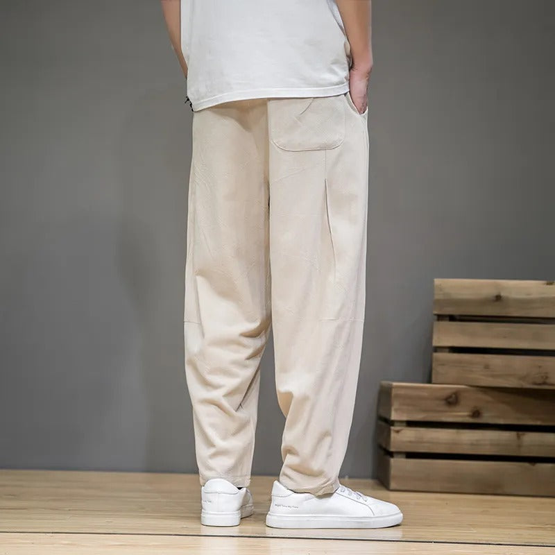 Men’s Cotton-Linen Sweatpants – Ultra-Soft Summer Lounge Pants