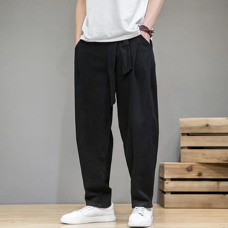 Men’s Cotton-Linen Sweatpants – Ultra-Soft Summer Lounge Pants