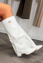 Women’s Buckle Thigh-High Boots